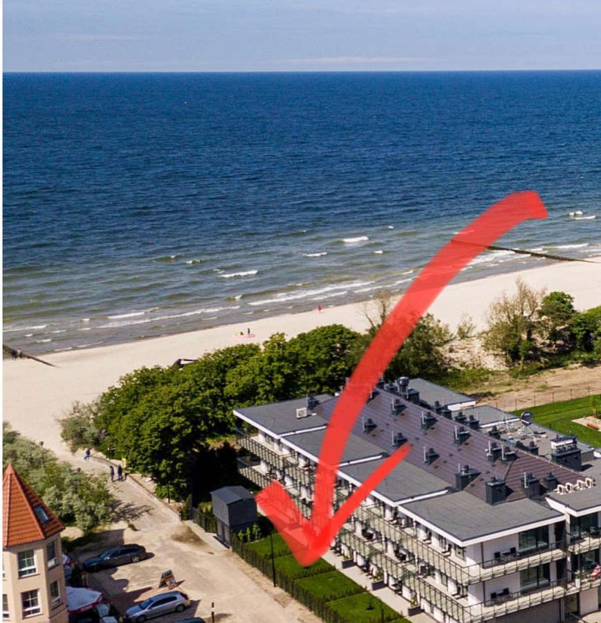 Przy Plazy - Z Prywatnym Ogrodkiem Rezydencja Niechorze Apartment ภายนอก รูปภาพ